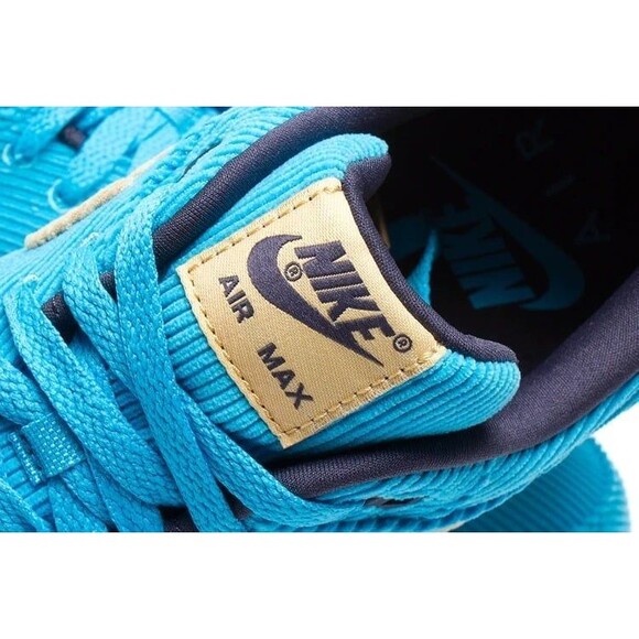 Nike Air Max 1 PRM Corduroy - Sesame/Gridiron/Baltic Blue - Blue / M9 New In Box - Picture 3 of 7